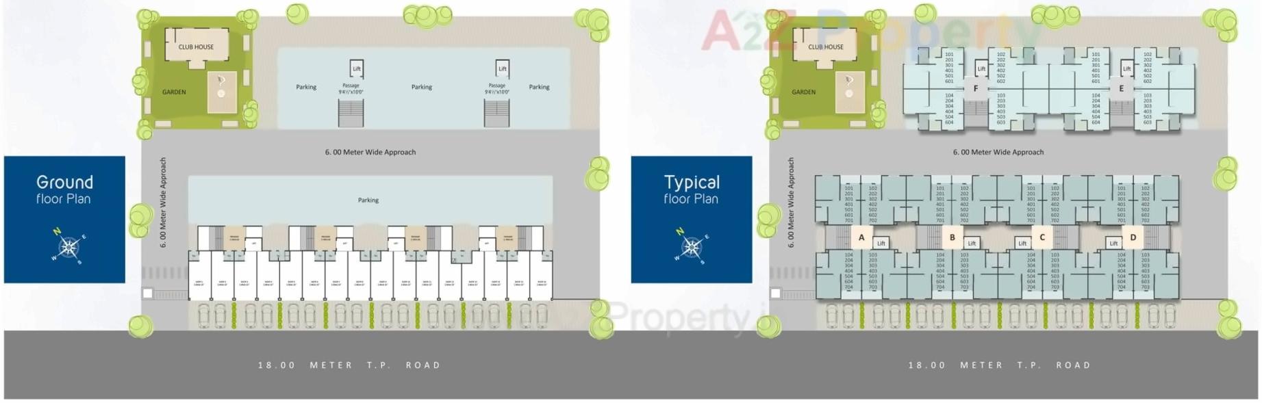 Layout of real estate project Shree Siddheshwar Havan located at Tarsali, Vadodara, Gujarat