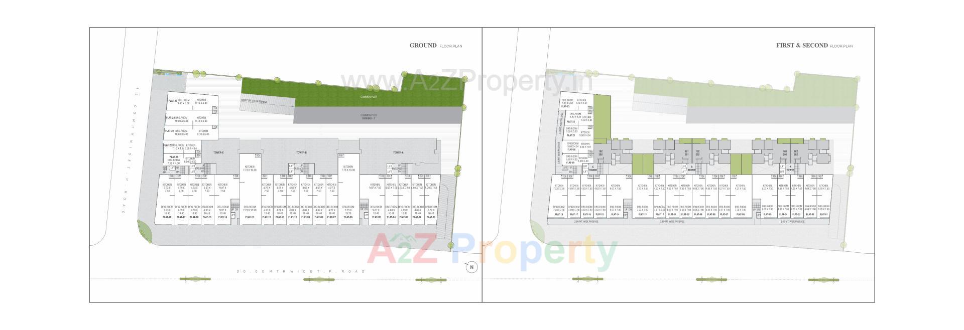 Layout of real estate project Shree Siddheshwar Havelock located at Sama, Vadodara, Gujarat