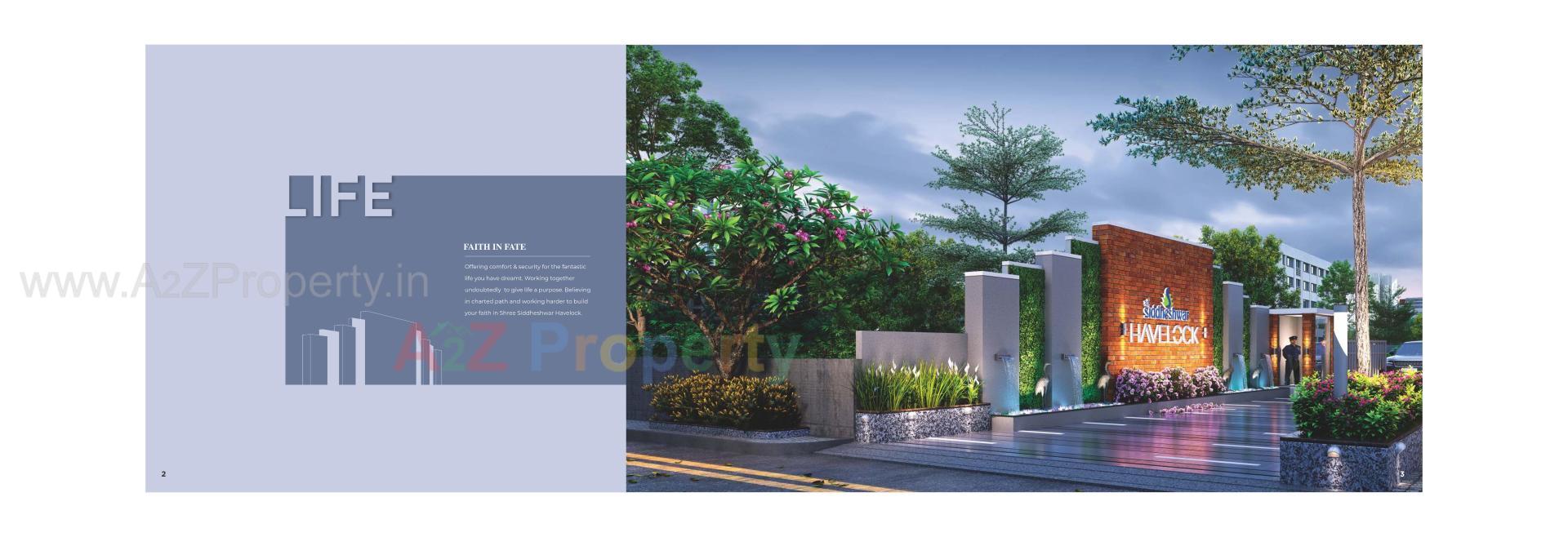 3D Elevation of real estate project Shree Siddheshwar Havelock located at Sama, Vadodara, Gujarat