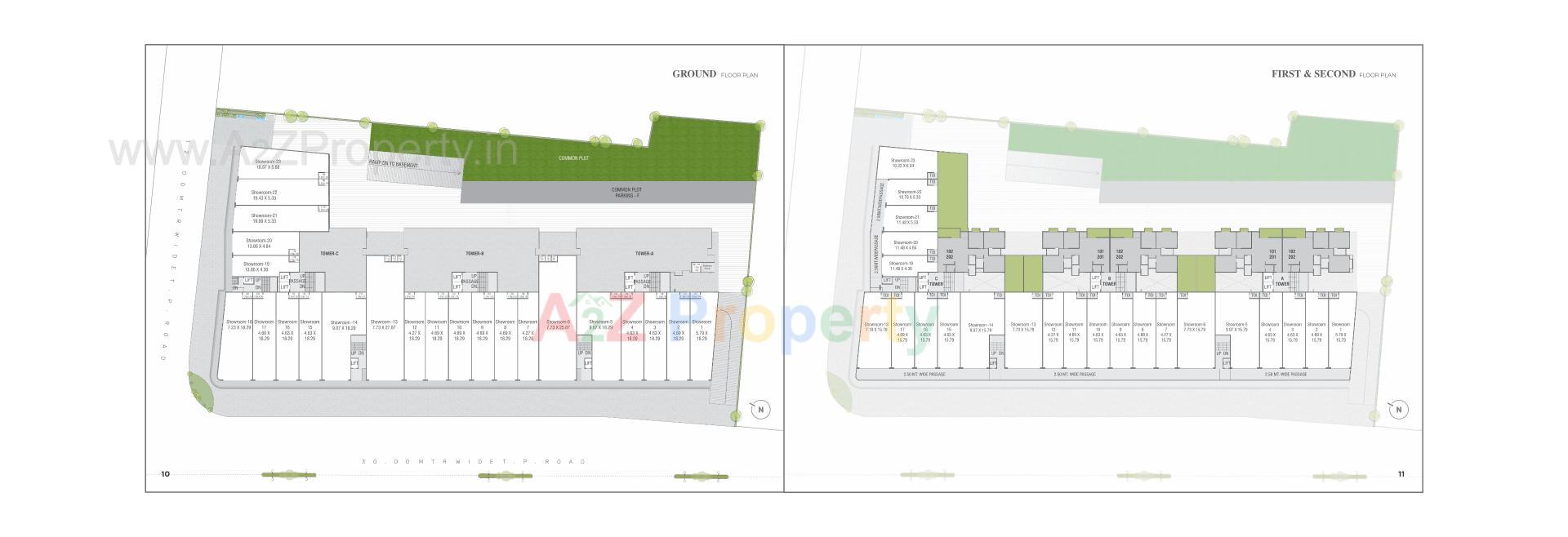 Layout of real estate project Shree Siddheshwar Havelock located at Sama, Vadodara, Gujarat