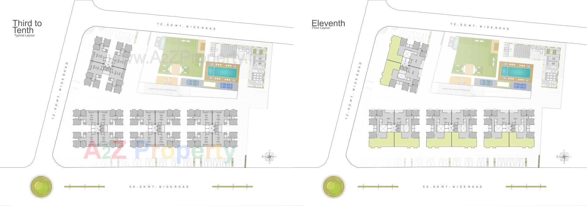 Layout of real estate project Shree Siddheshwar Hazelwood located at Vadod, Vadodara, Gujarat