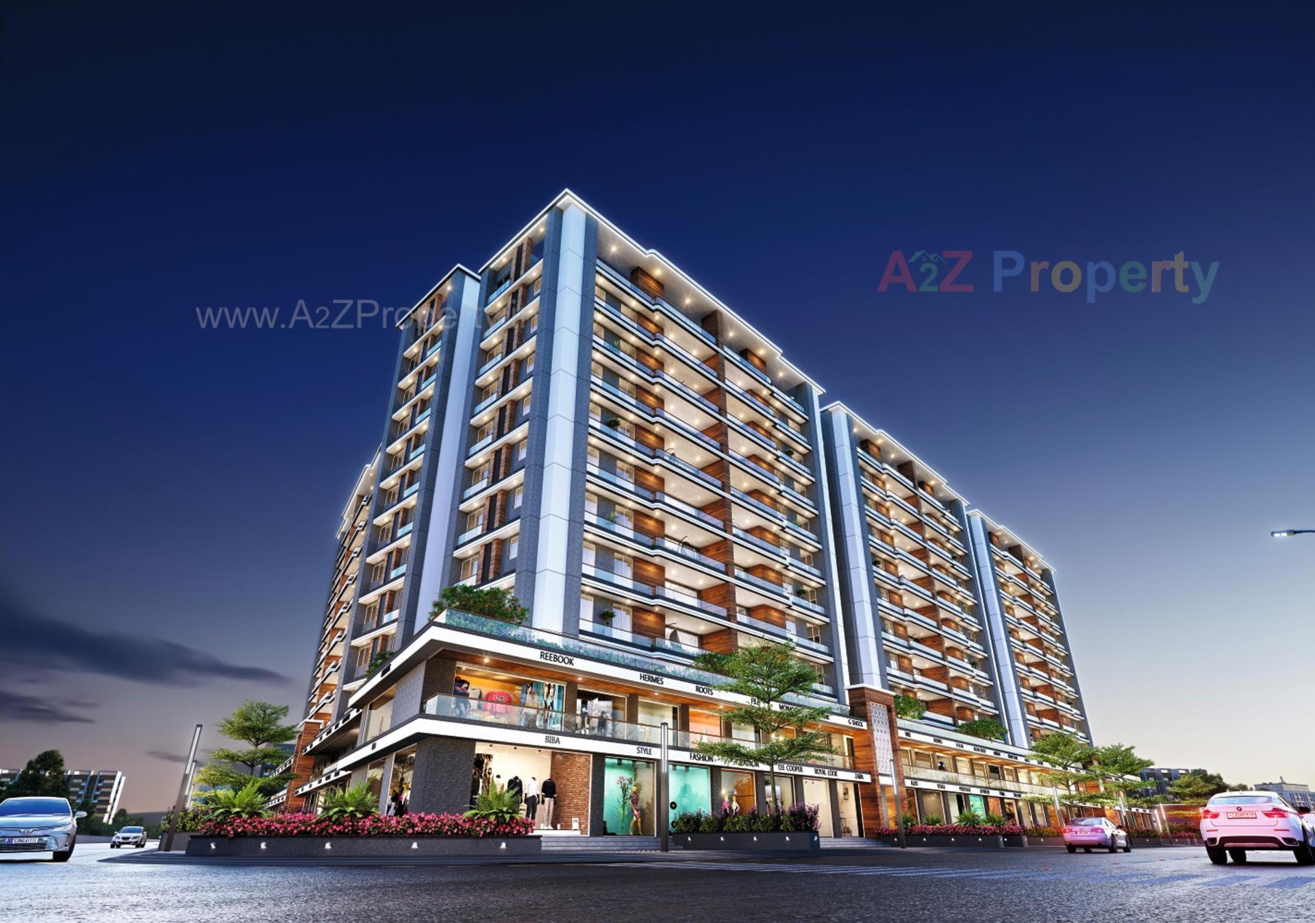 3D Elevation of real estate project Shree Siddheshwar Hazelwood located at Vadod, Vadodara, Gujarat