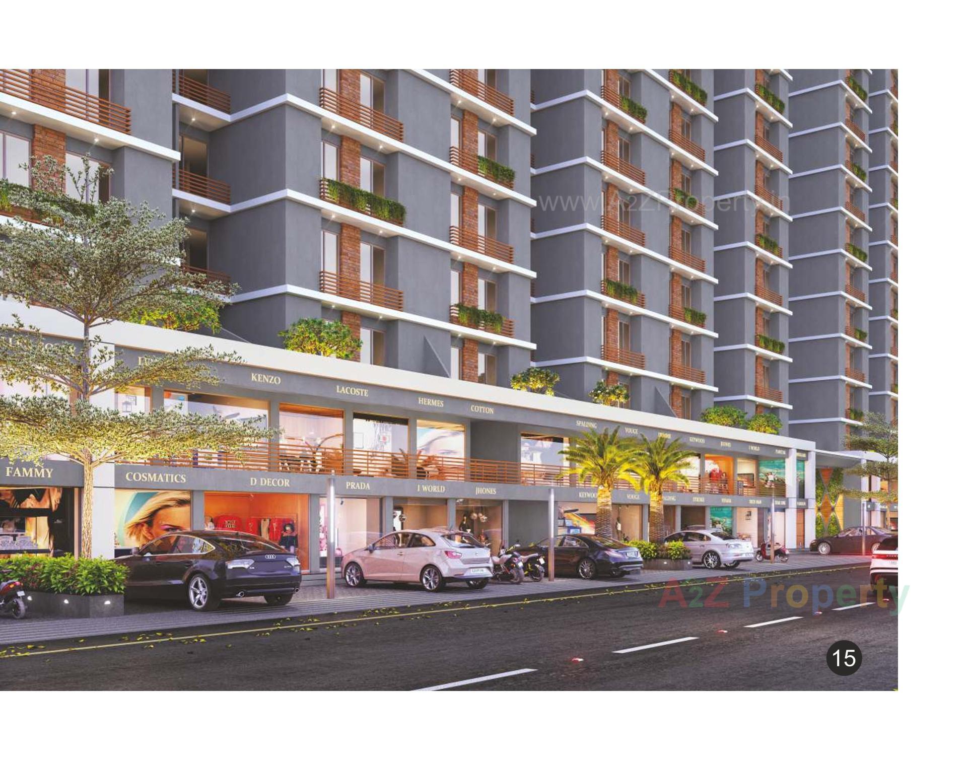 3D Elevation of real estate project Shree Siddheshwar Helenium located at Chhani, Vadodara, Gujarat