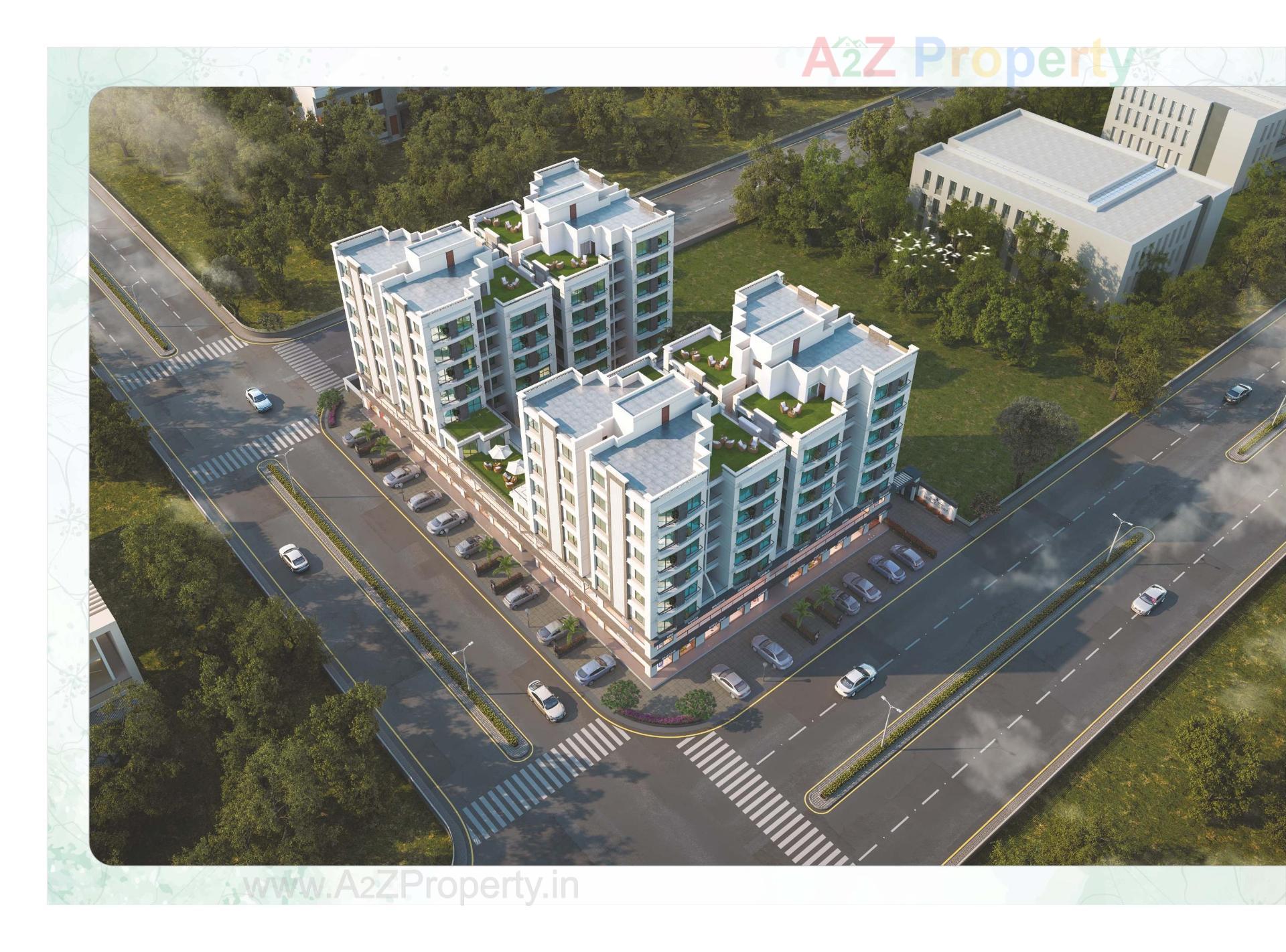 3D Elevation of real estate project Shree Siddheshwar Heliconia located at Danteshwar, Vadodara, Gujarat