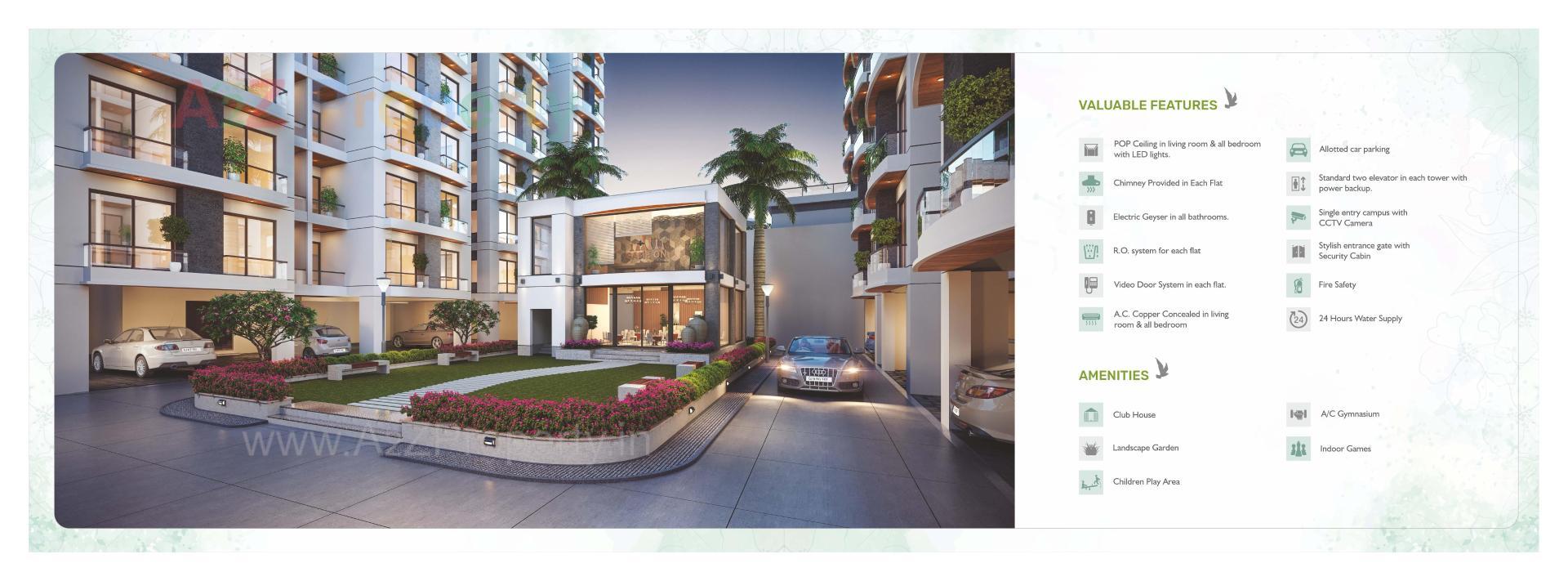 3D Elevation of real estate project Shree Siddheshwar Heliconia located at Danteshwar, Vadodara, Gujarat