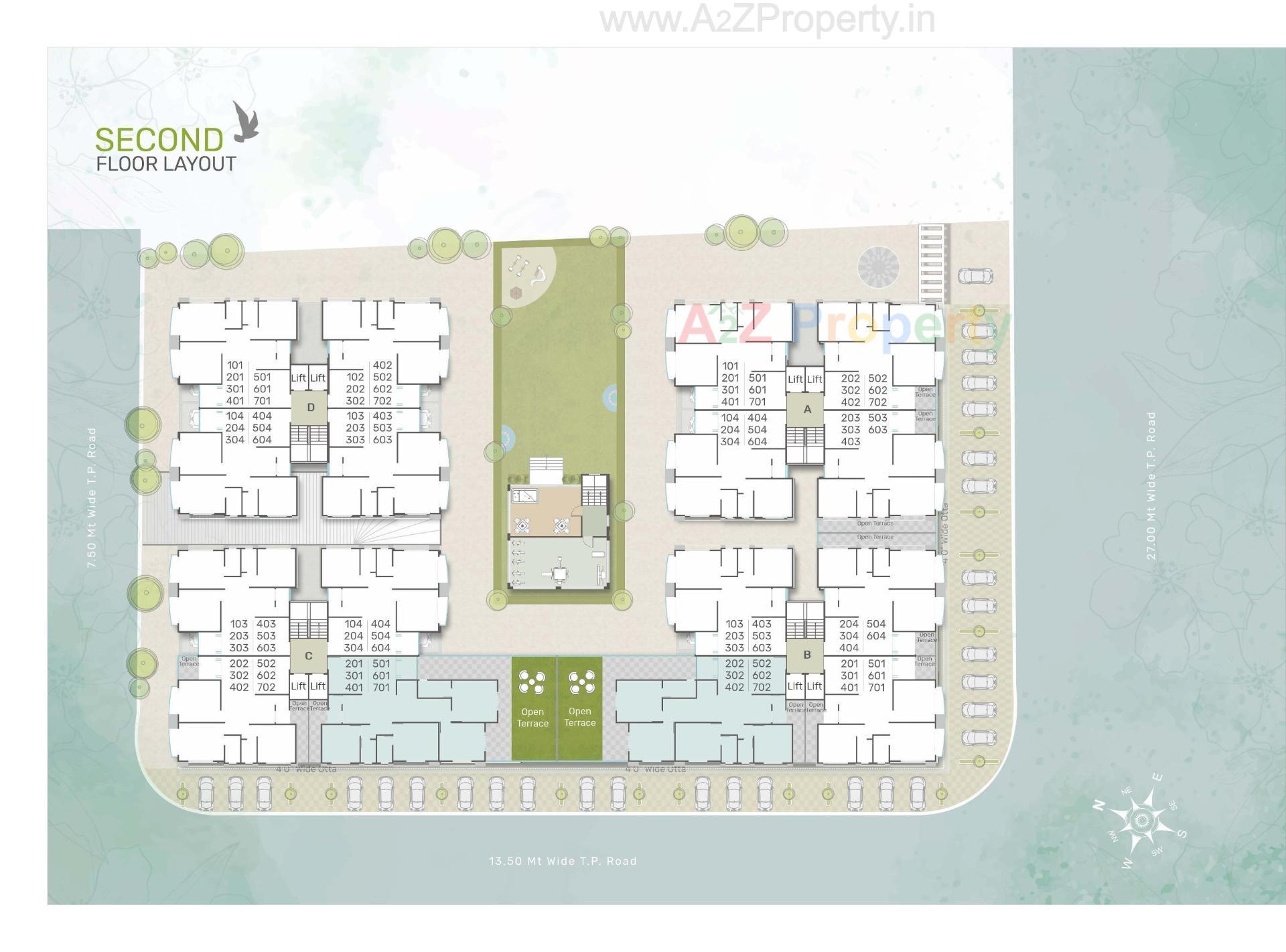 Layout of real estate project Shree Siddheshwar Heliconia located at Danteshwar, Vadodara, Gujarat