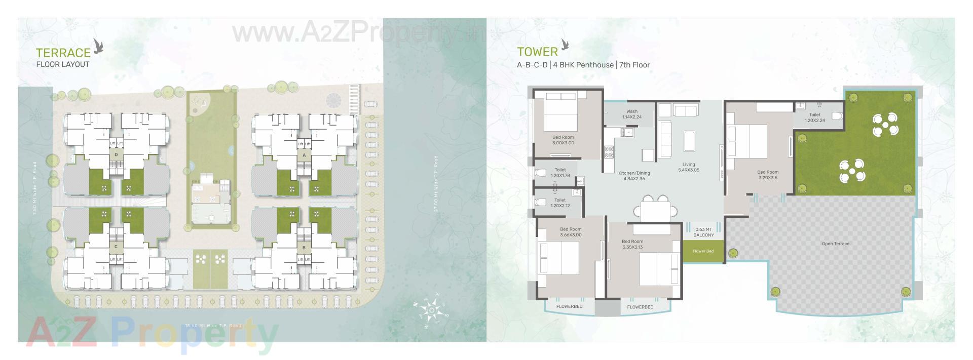Layout of real estate project Shree Siddheshwar Heliconia located at Danteshwar, Vadodara, Gujarat