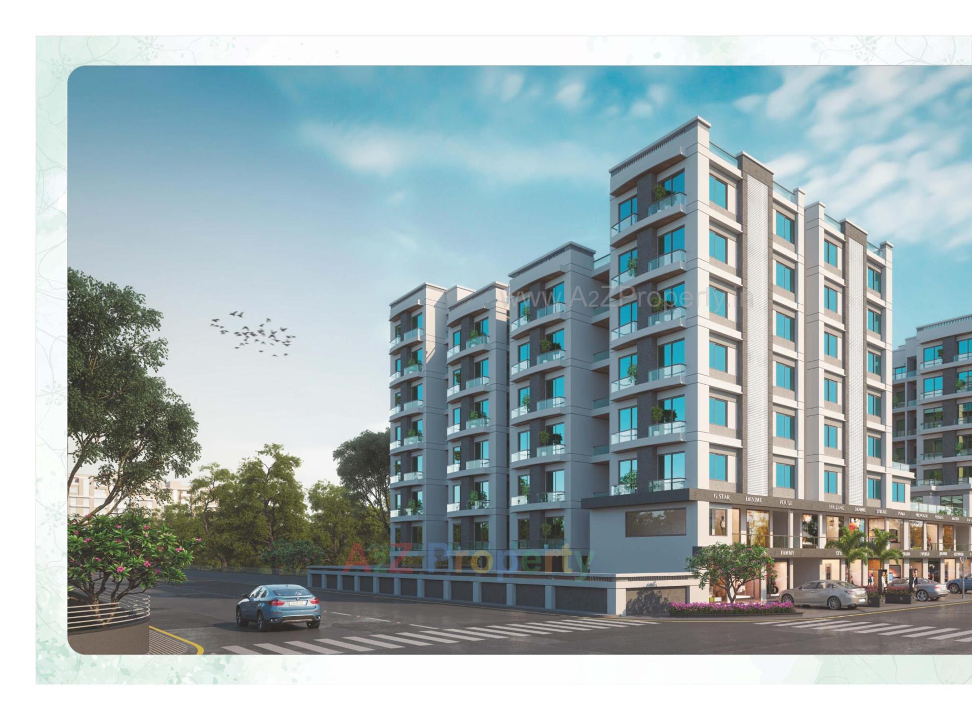 3D Elevation of real estate project Shree Siddheshwar Heliconia located at Danteshwar, Vadodara, Gujarat