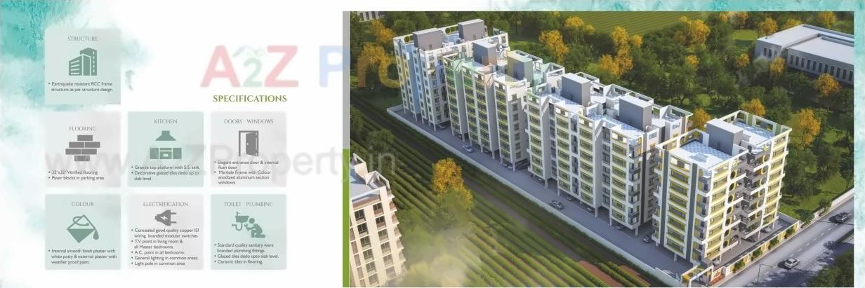 3D Elevation of real estate project Shree Siddheshwar Helix located at Vemali, Vadodara, Gujarat