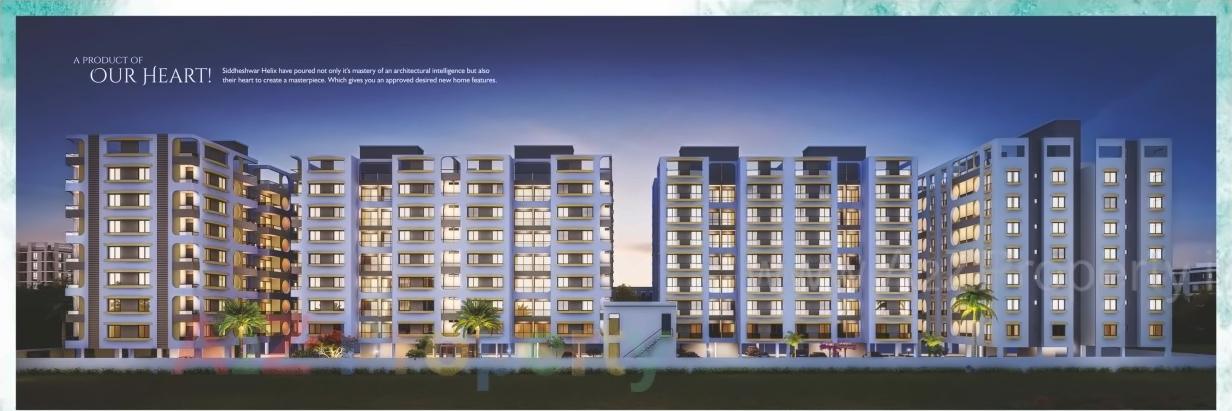 3D Elevation of real estate project Shree Siddheshwar Helix located at Vemali, Vadodara, Gujarat
