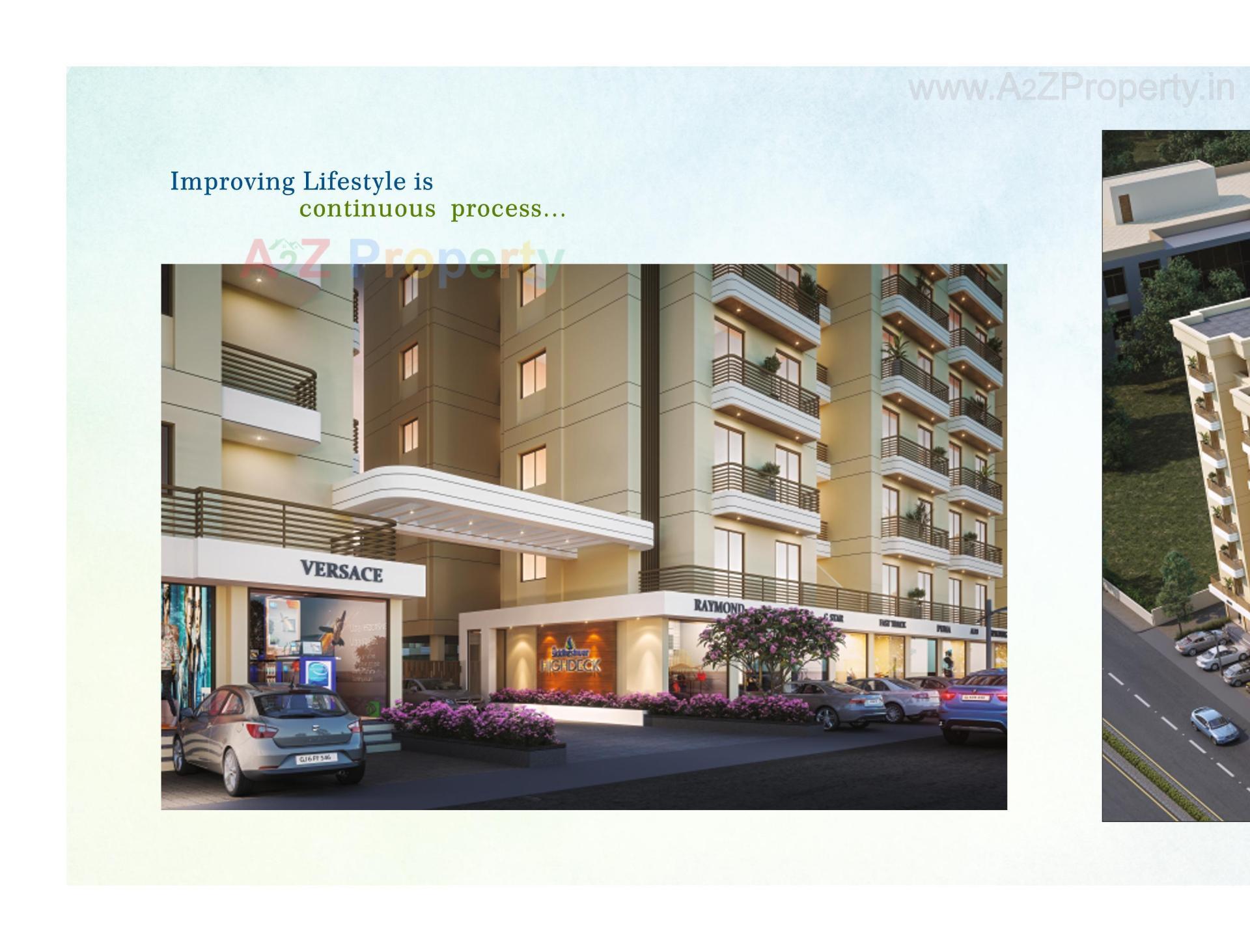 3D Elevation of real estate project Shree Siddheshwar Highdeck located at Harni, Vadodara, Gujarat