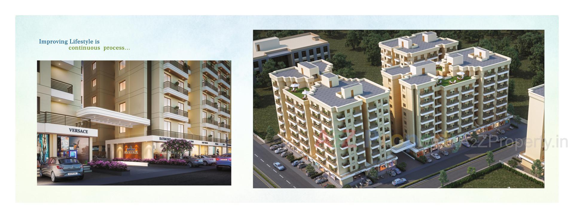 3D Elevation of real estate project Shree Siddheshwar Highdeck located at Harni, Vadodara, Gujarat