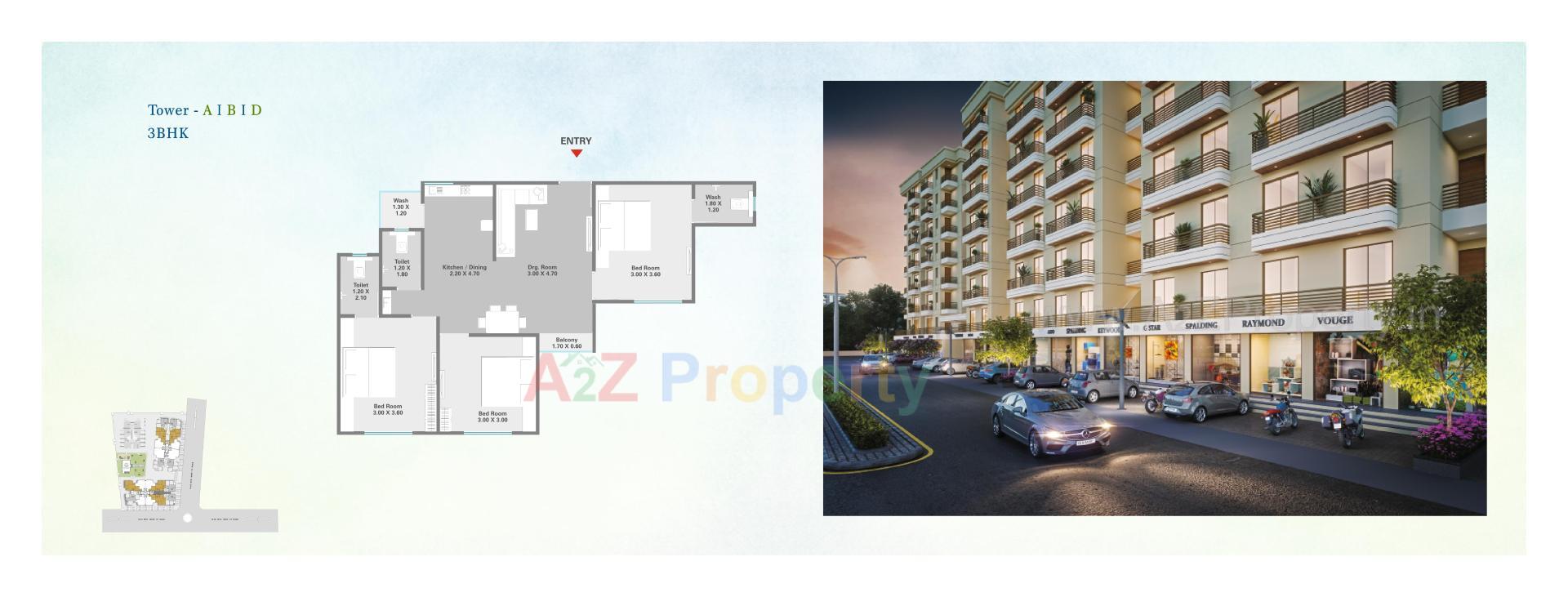 Layout of real estate project Shree Siddheshwar Highdeck located at Harni, Vadodara, Gujarat