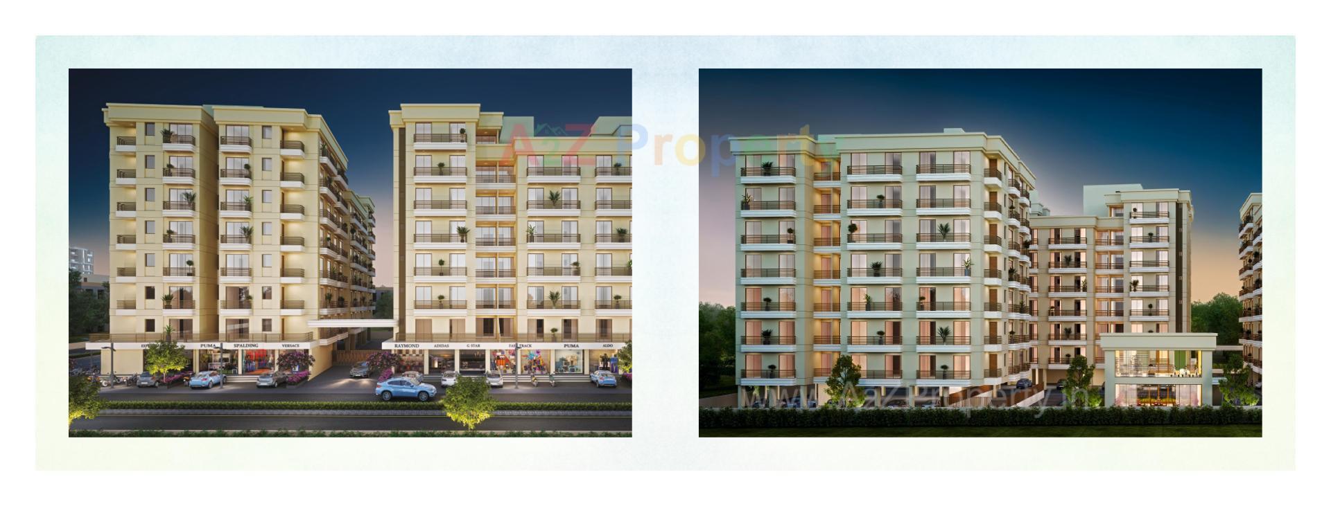 3D Elevation of real estate project Shree Siddheshwar Highdeck located at Harni, Vadodara, Gujarat