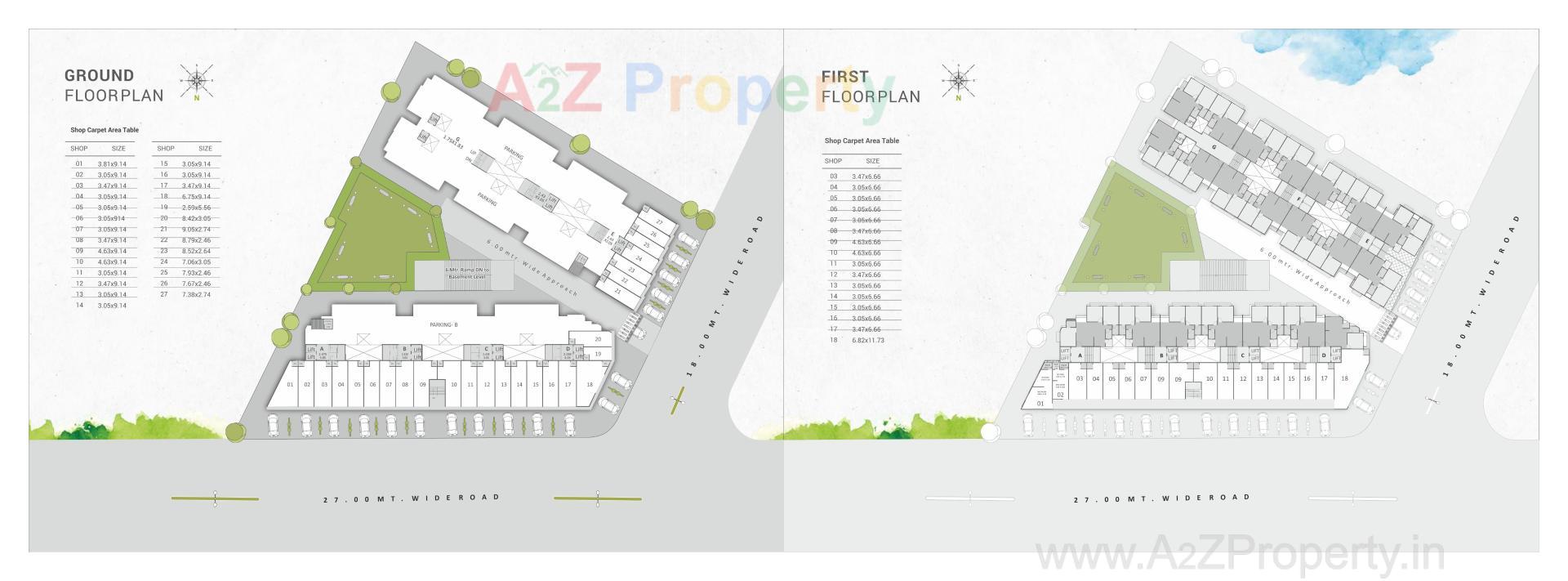 Layout of real estate project Shree Siddheshwar Highland located at Kapurai, Vadodara, Gujarat