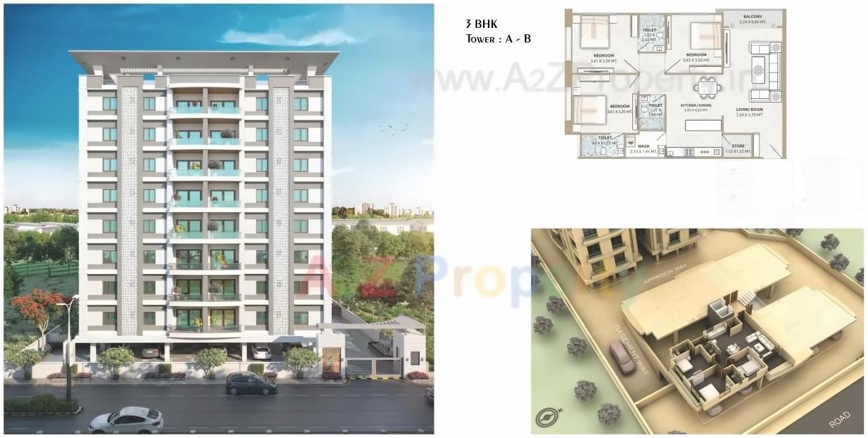 Layout of real estate project Shree Siddheshwar Highlife located at Harni, Vadodara, Gujarat