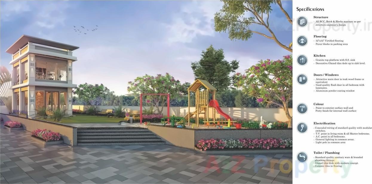 3D Elevation of real estate project Shree Siddheshwar Highlife located at Harni, Vadodara, Gujarat