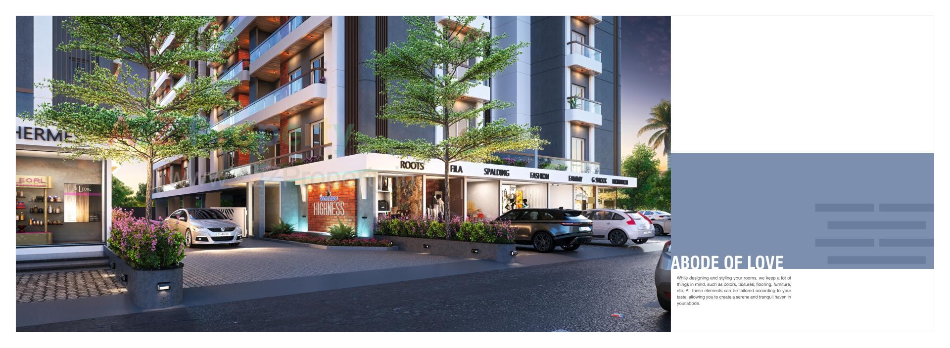 3D Elevation of real estate project Shree Siddheshwar Highness located at Bapod, Vadodara, Gujarat