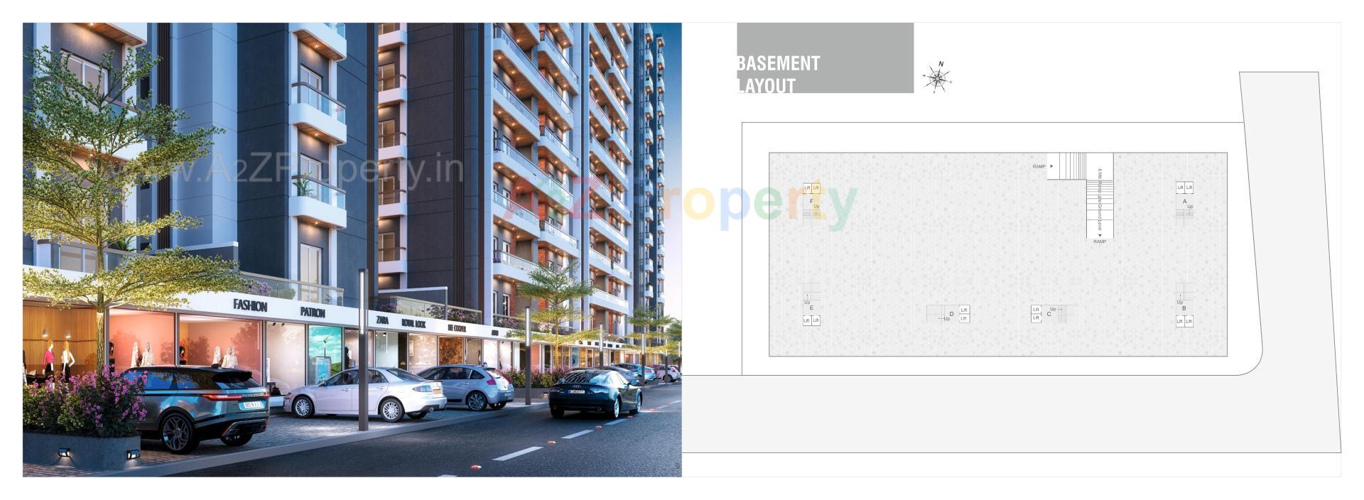 3D Elevation of real estate project Shree Siddheshwar Highness located at Bapod, Vadodara, Gujarat