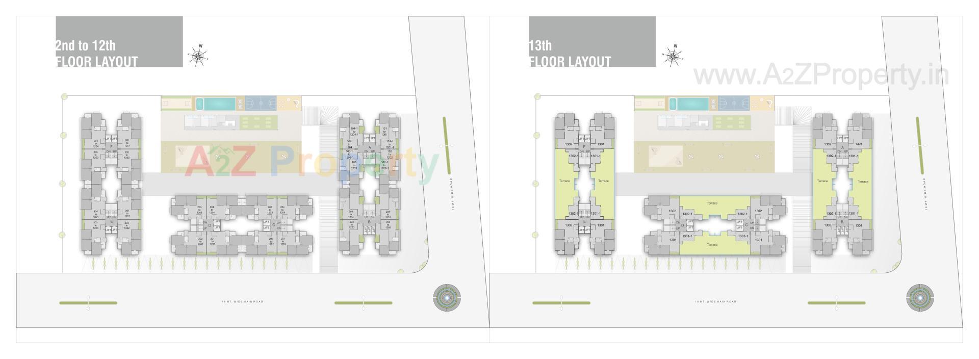 Layout of real estate project Shree Siddheshwar Highness located at Bapod, Vadodara, Gujarat
