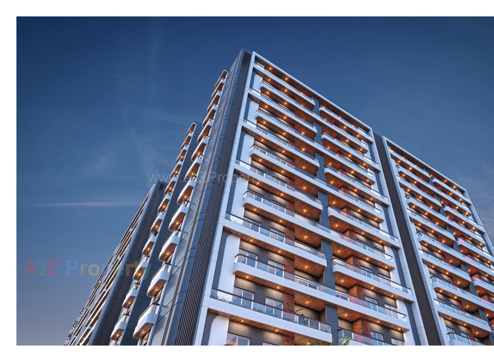 3D Elevation of real estate project Shree Siddheshwar Highness located at Bapod, Vadodara, Gujarat