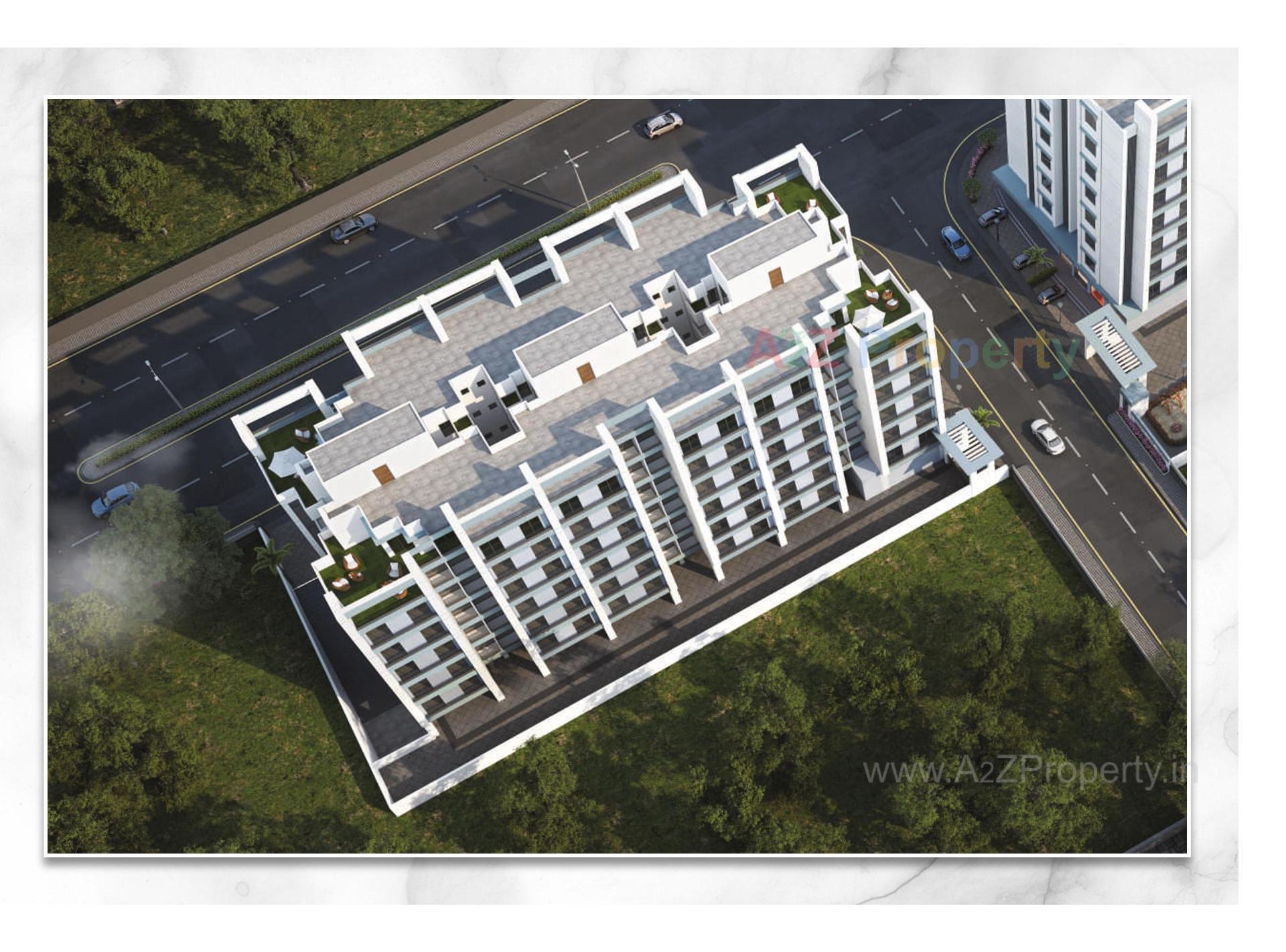 3D Elevation of real estate project Shree Siddheshwar Highstreet located at Vadsar, Vadodara, Gujarat