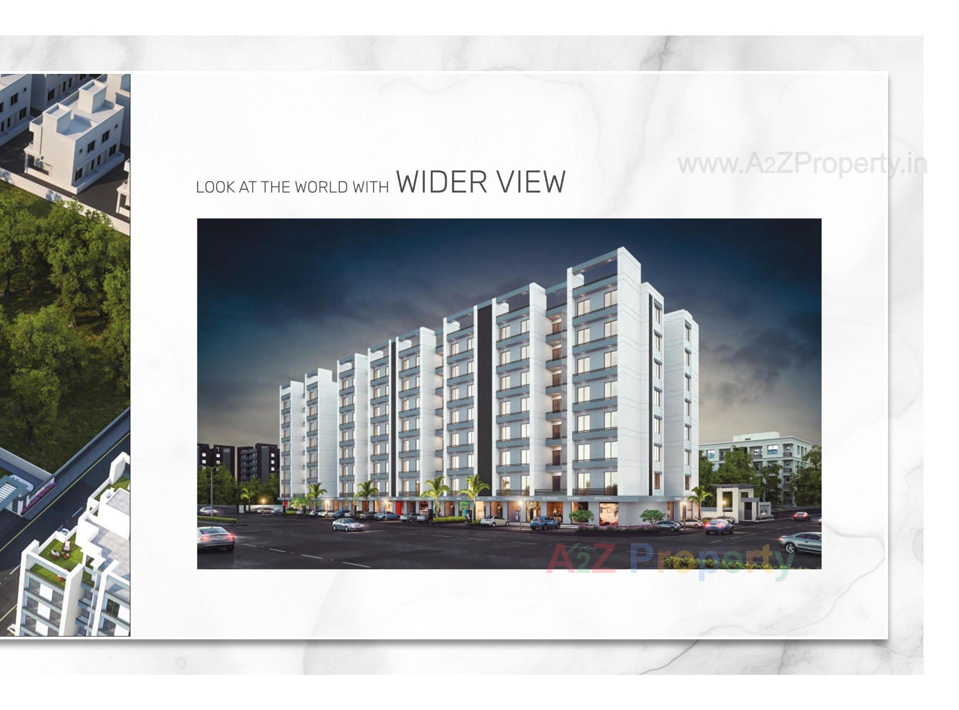 3D Elevation of real estate project Shree Siddheshwar Highstreet located at Vadsar, Vadodara, Gujarat