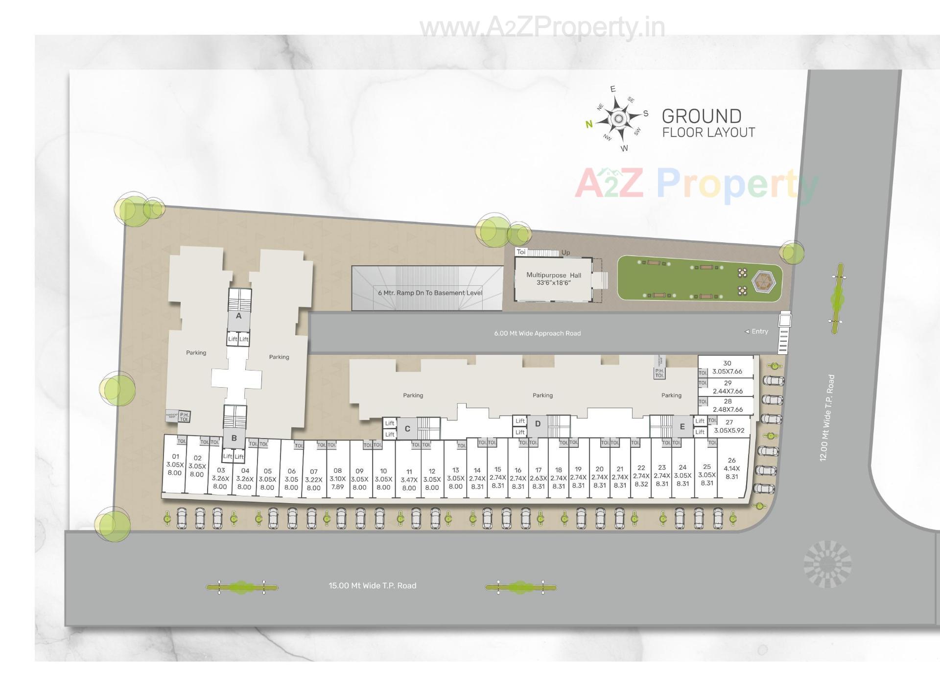 Layout of real estate project Shree Siddheshwar Highstreet located at Vadsar, Vadodara, Gujarat