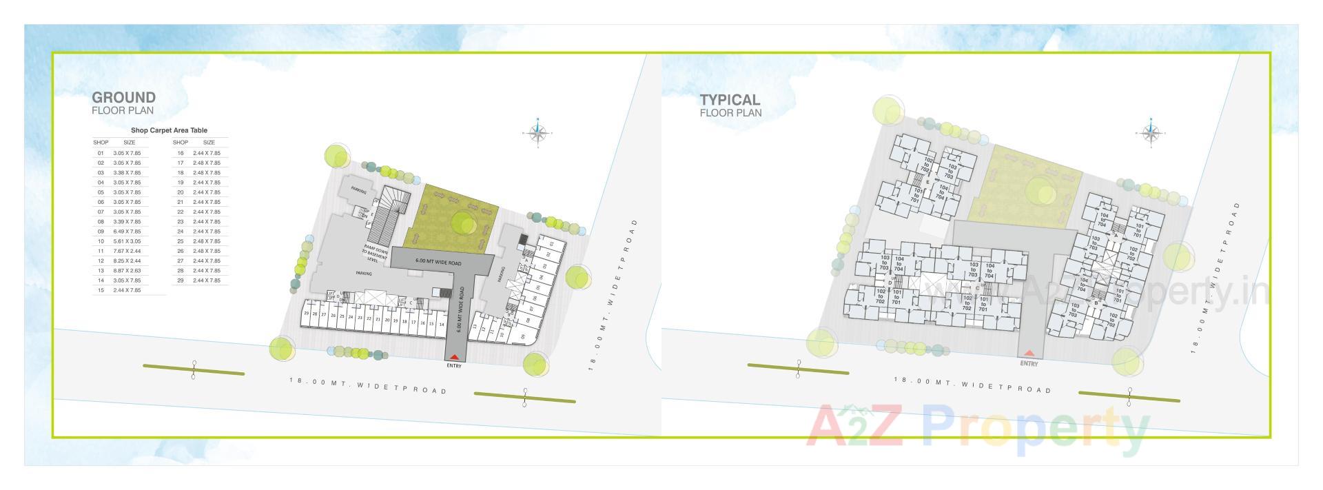 Layout of real estate project Shree Siddheshwar Highview located at Tarsali, Vadodara, Gujarat