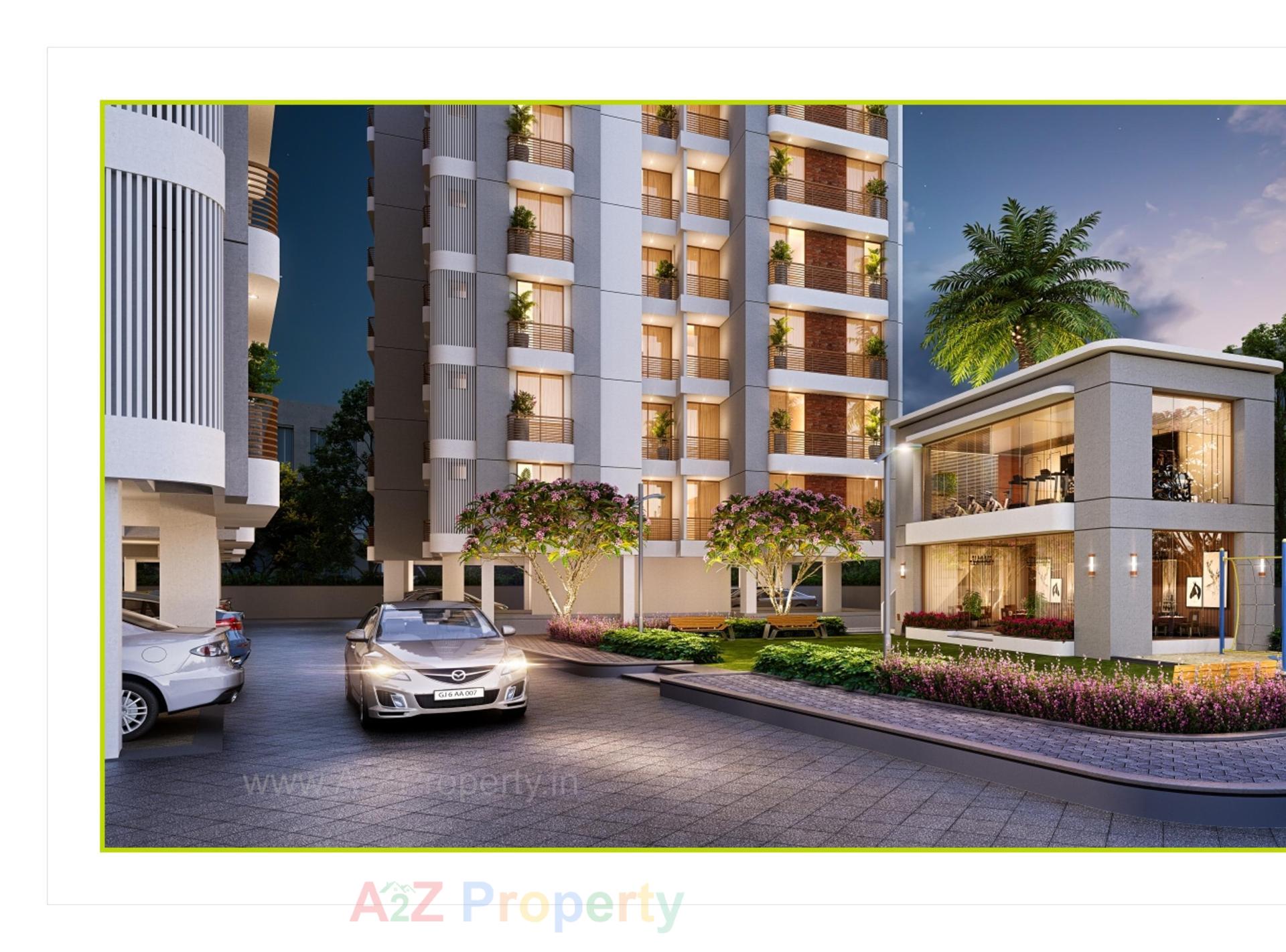 3D Elevation of real estate project Shree Siddheshwar Highview located at Tarsali, Vadodara, Gujarat