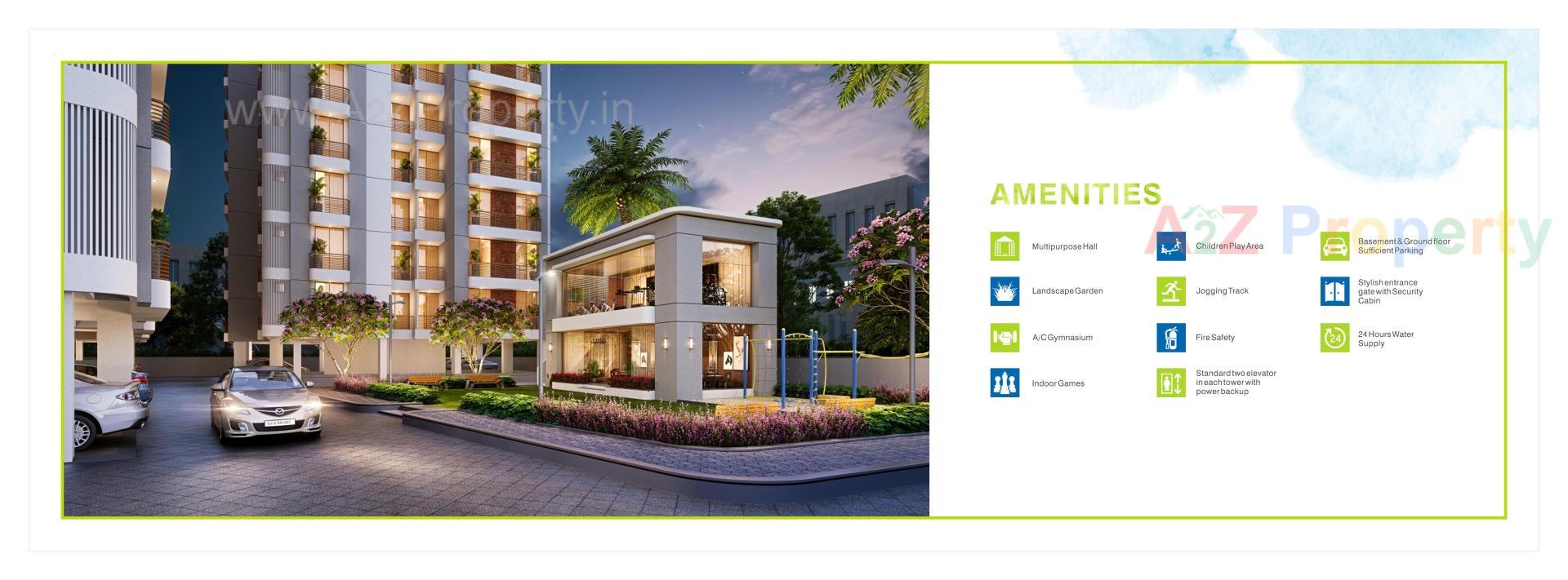 3D Elevation of real estate project Shree Siddheshwar Highview located at Tarsali, Vadodara, Gujarat