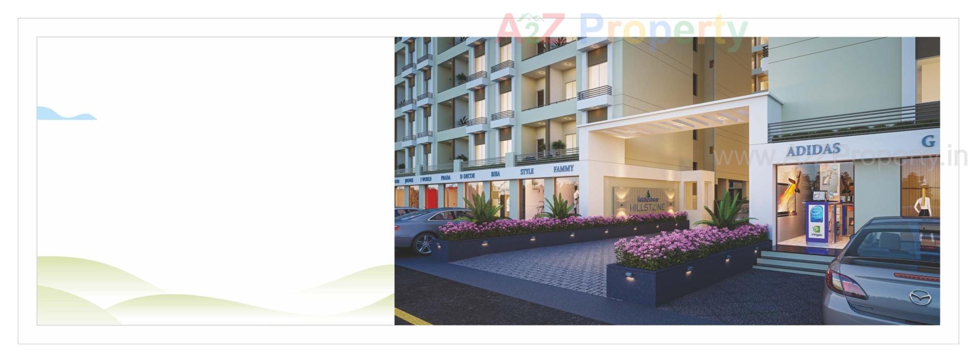 3D Elevation of real estate project Shree Siddheshwar Hillstone located at Waghodia, Vadodara, Gujarat