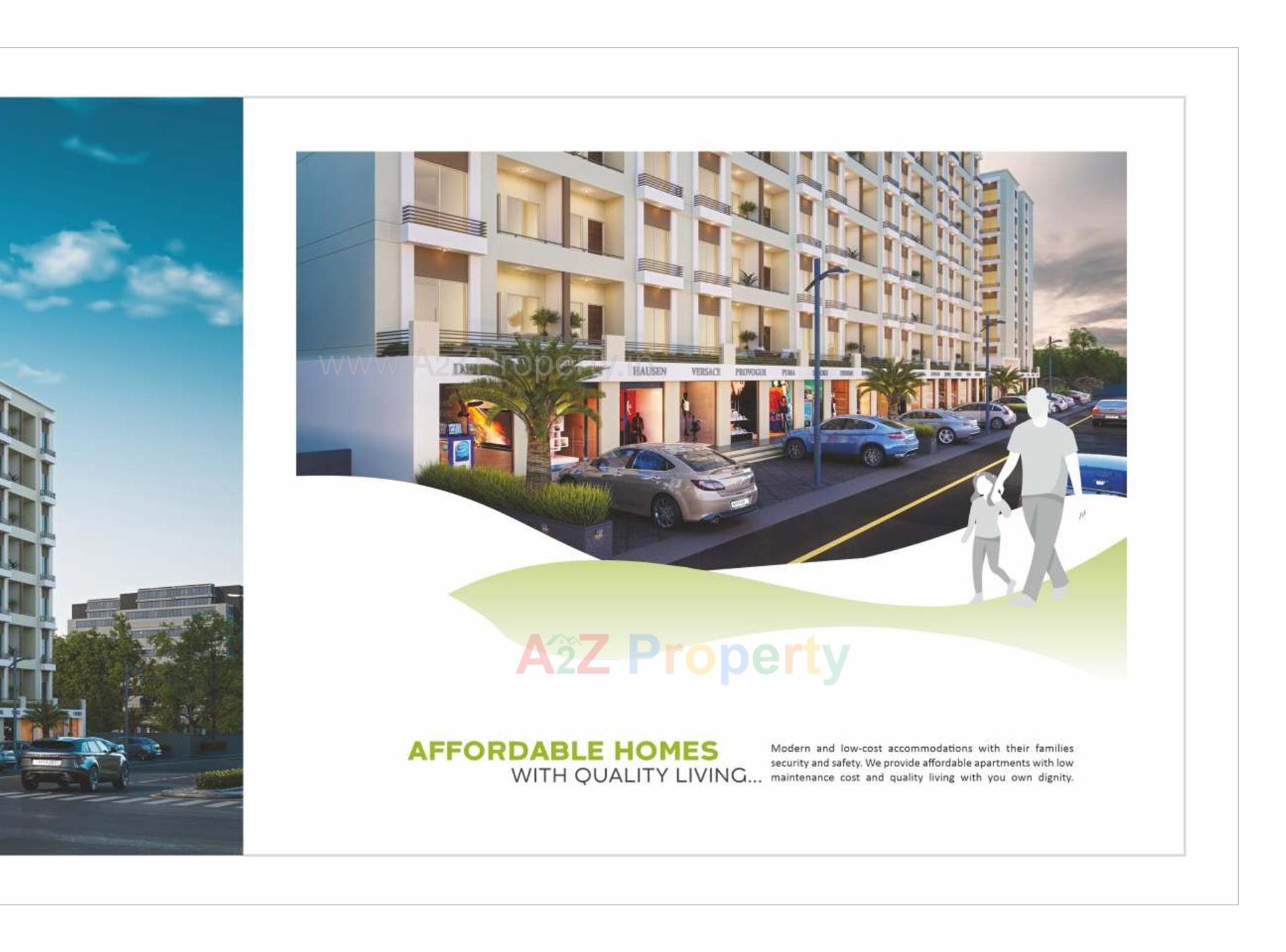 3D Elevation of real estate project Shree Siddheshwar Hillstone located at Waghodia, Vadodara, Gujarat