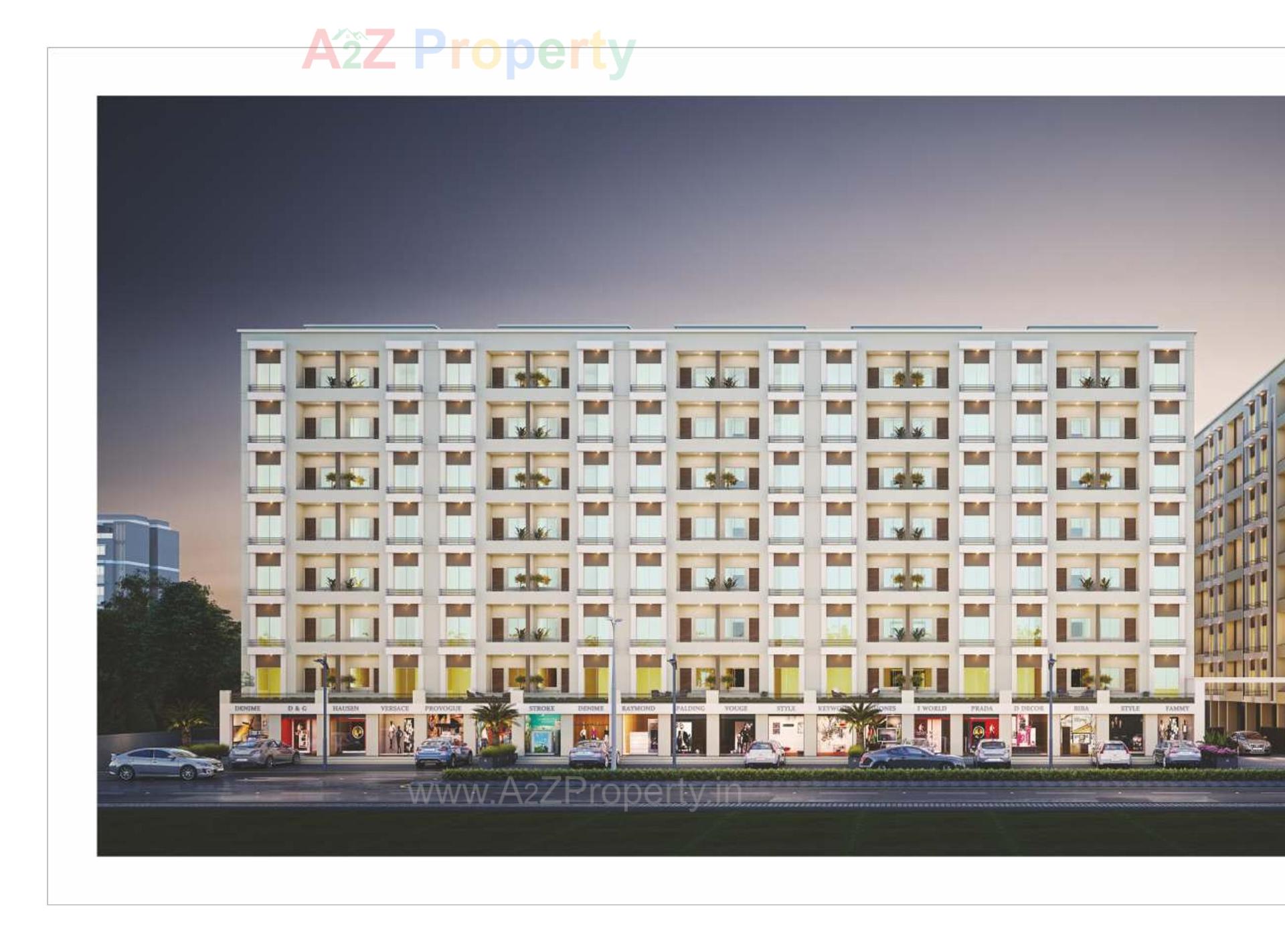 3D Elevation of real estate project Shree Siddheshwar Hillstone located at Waghodia, Vadodara, Gujarat