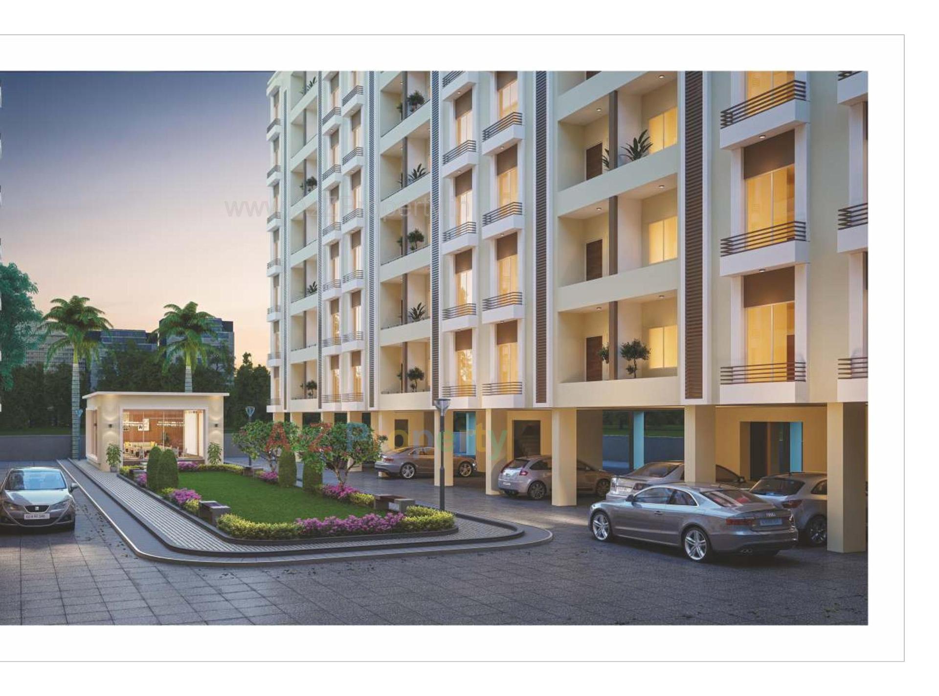 3D Elevation of real estate project Shree Siddheshwar Hillstone located at Waghodia, Vadodara, Gujarat