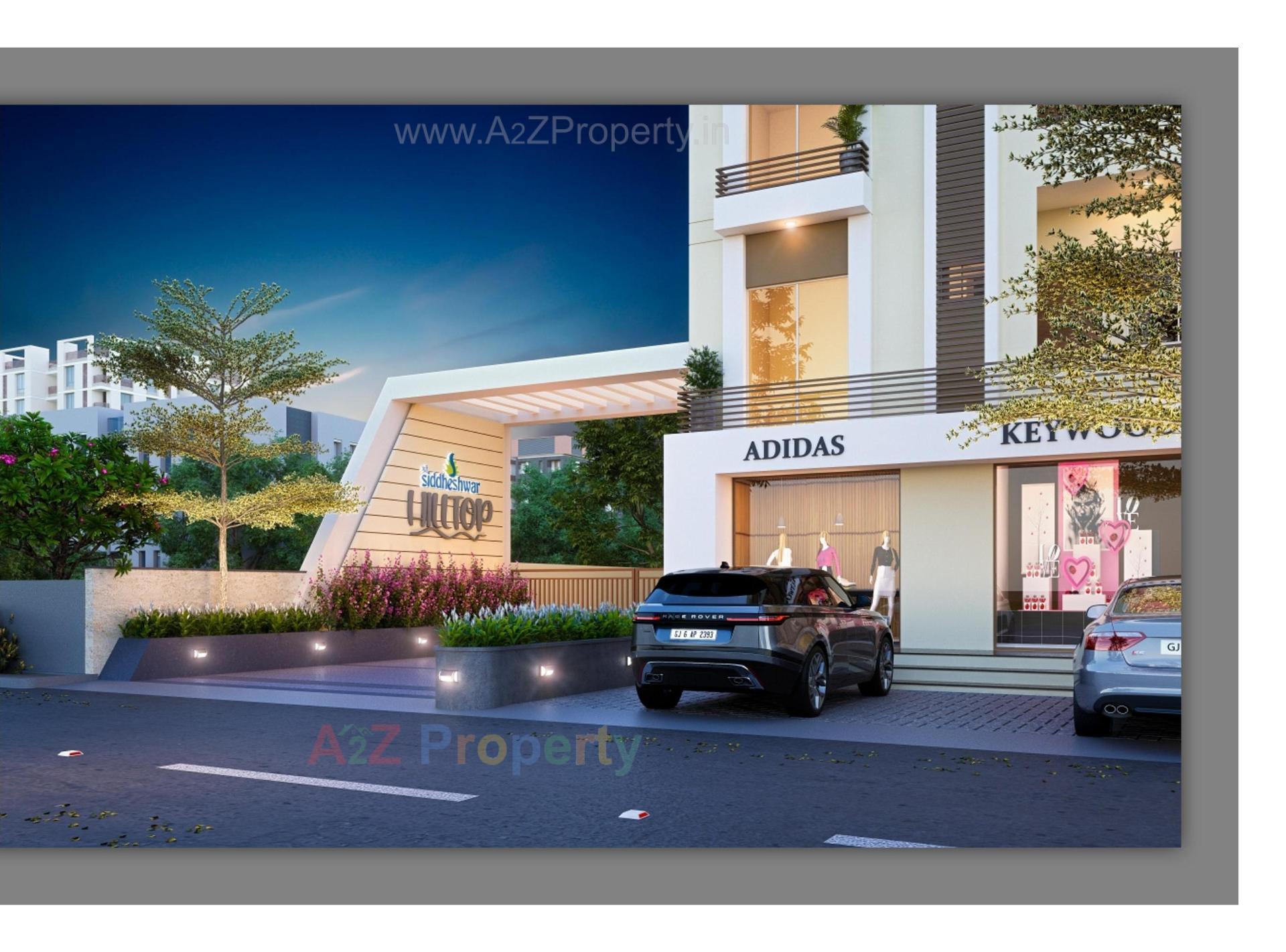 3D Elevation of real estate project Shree Siddheshwar Hilltop located at Tarsali, Vadodara, Gujarat