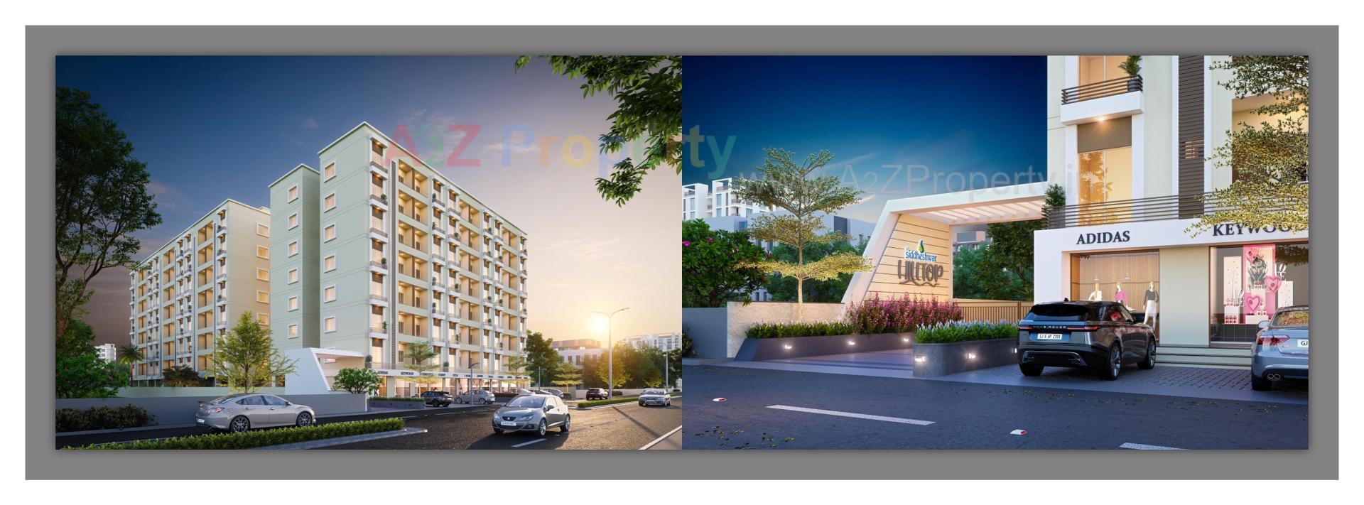 3D Elevation of real estate project Shree Siddheshwar Hilltop located at Tarsali, Vadodara, Gujarat