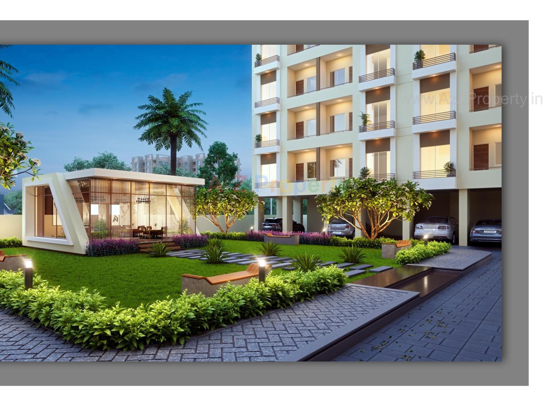 3D Elevation of real estate project Shree Siddheshwar Hilltop located at Tarsali, Vadodara, Gujarat