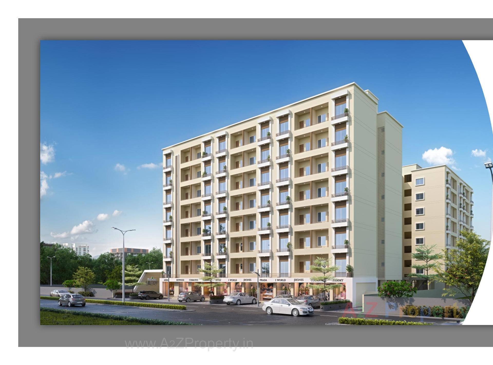 3D Elevation of real estate project Shree Siddheshwar Hilltop located at Tarsali, Vadodara, Gujarat
