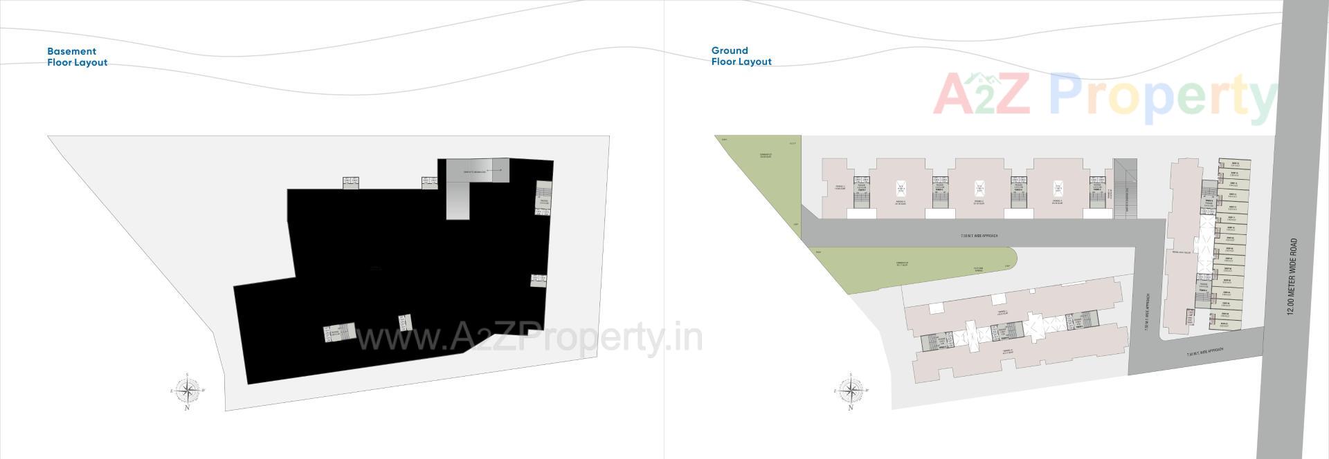 Layout of real estate project Shree Siddheshwar Hilltown located at Vemali, Vadodara, Gujarat