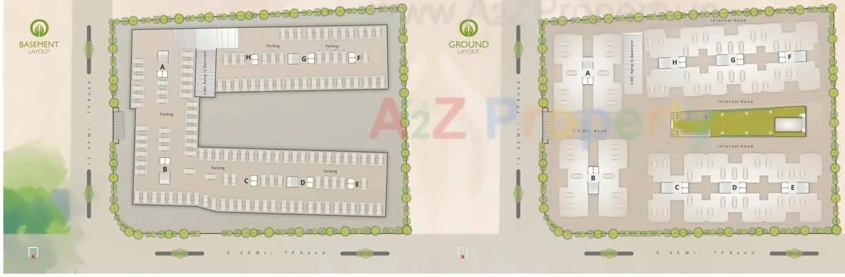 Layout of real estate project Shree Siddheshwar Holiness located at Harni, Vadodara, Gujarat