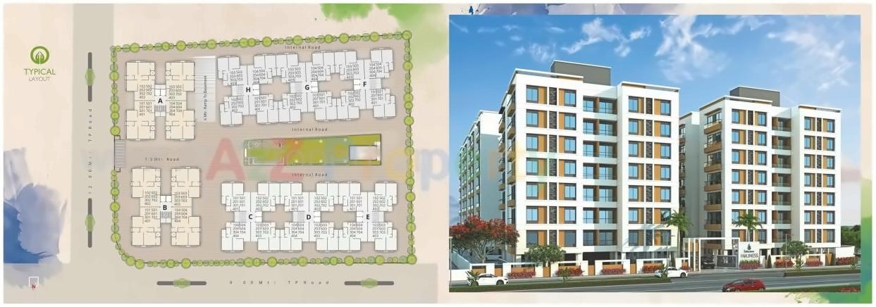 Layout of real estate project Shree Siddheshwar Holiness located at Harni, Vadodara, Gujarat