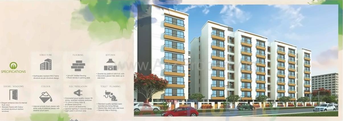 3D Elevation of real estate project Shree Siddheshwar Holiness located at Harni, Vadodara, Gujarat