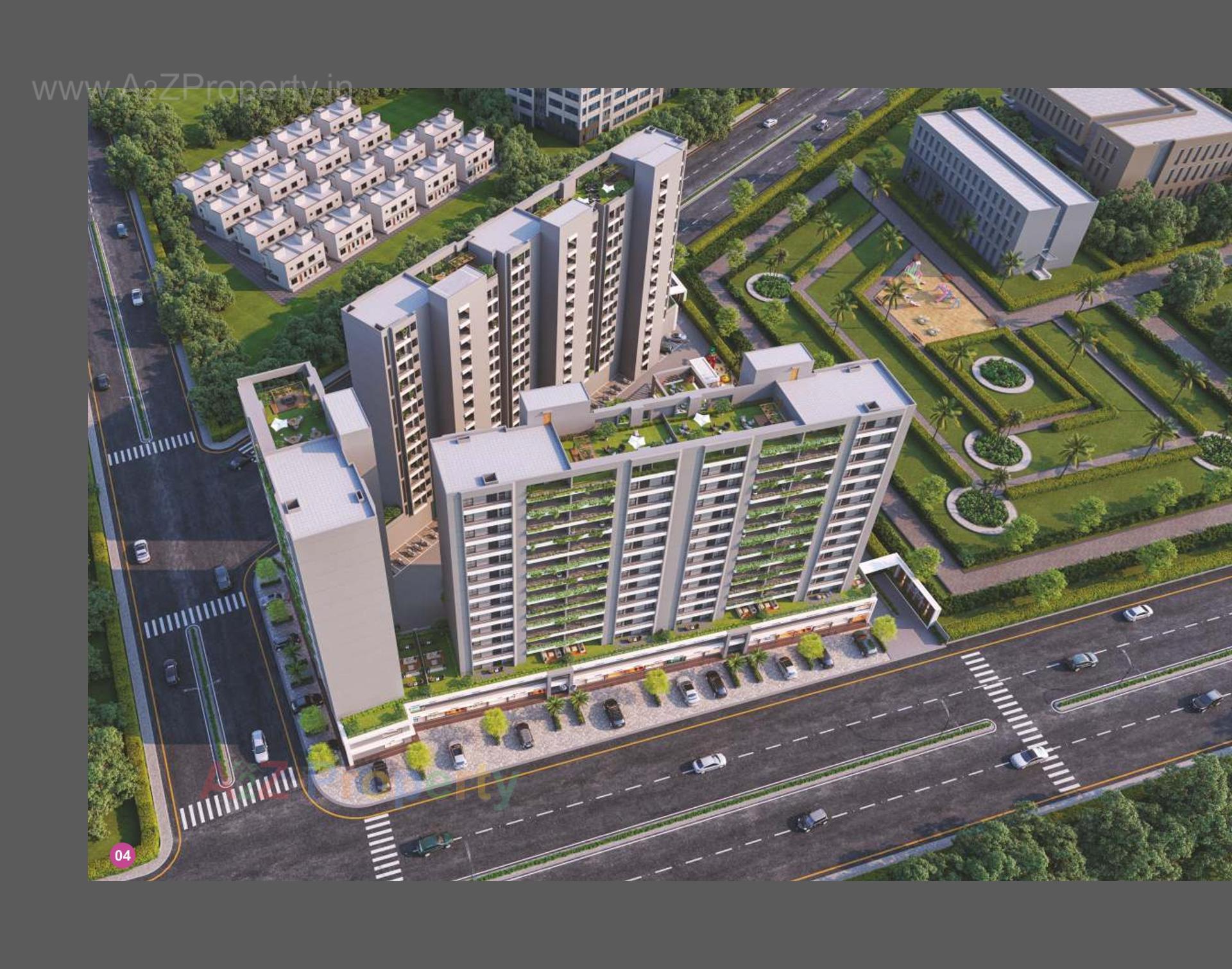 3D Elevation of real estate project Shree Siddheshwar Hollyhock located at Gorva, Vadodara, Gujarat