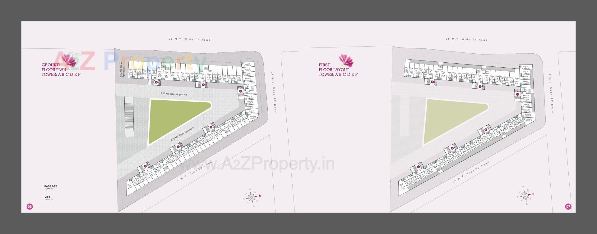 Layout of real estate project Shree Siddheshwar Hollyhock located at Gorva, Vadodara, Gujarat