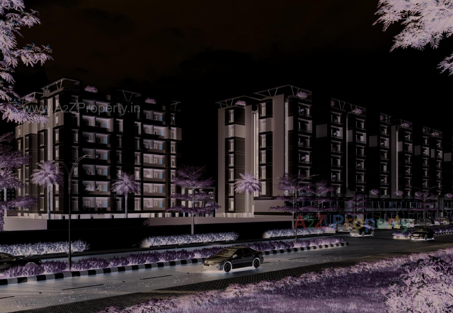 3D Elevation of real estate project Shree Siddheshwar Hometown located at Kapurai, Vadodara, Gujarat