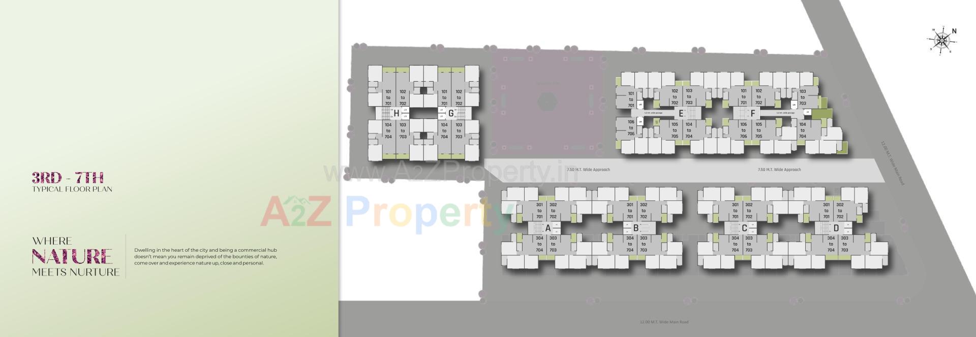 Layout of real estate project Shree Siddheshwar Hometown located at Kapurai, Vadodara, Gujarat