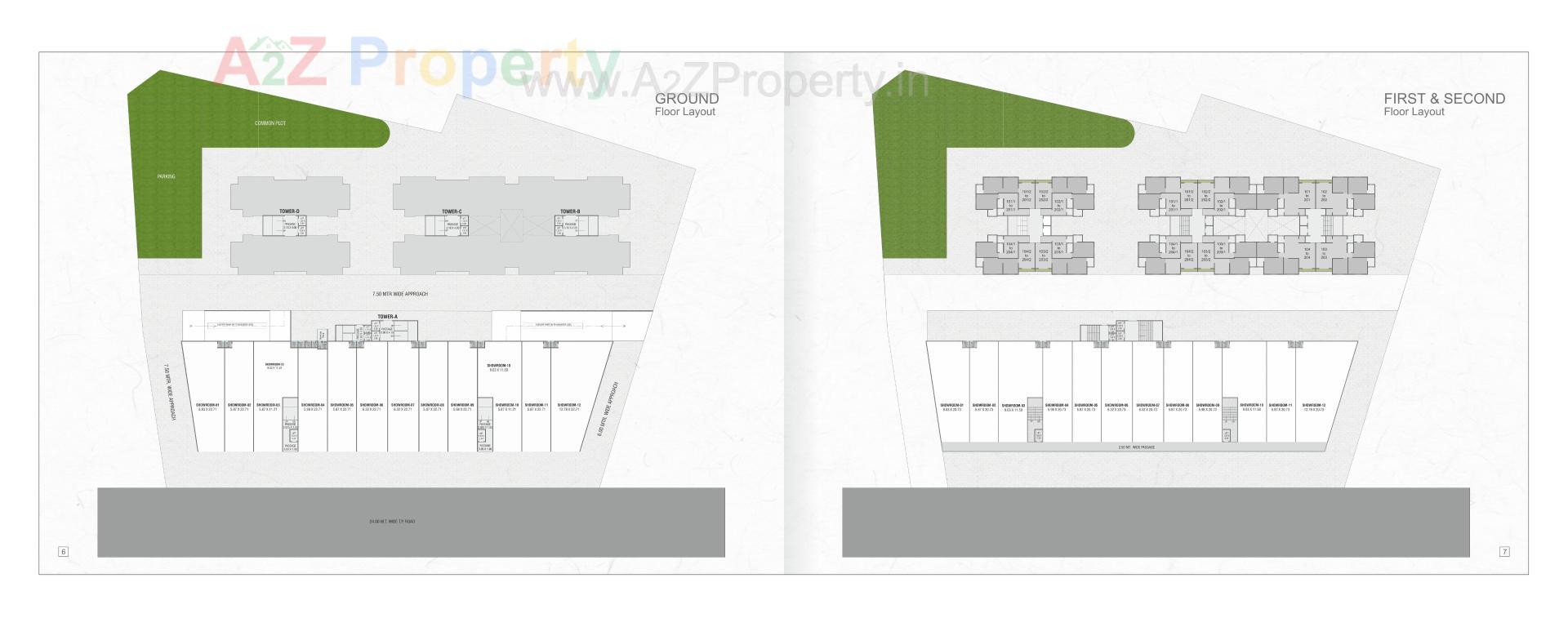 Layout of real estate project Shree Siddheshwar Hridayam located at Bhayli, Vadodara, Gujarat