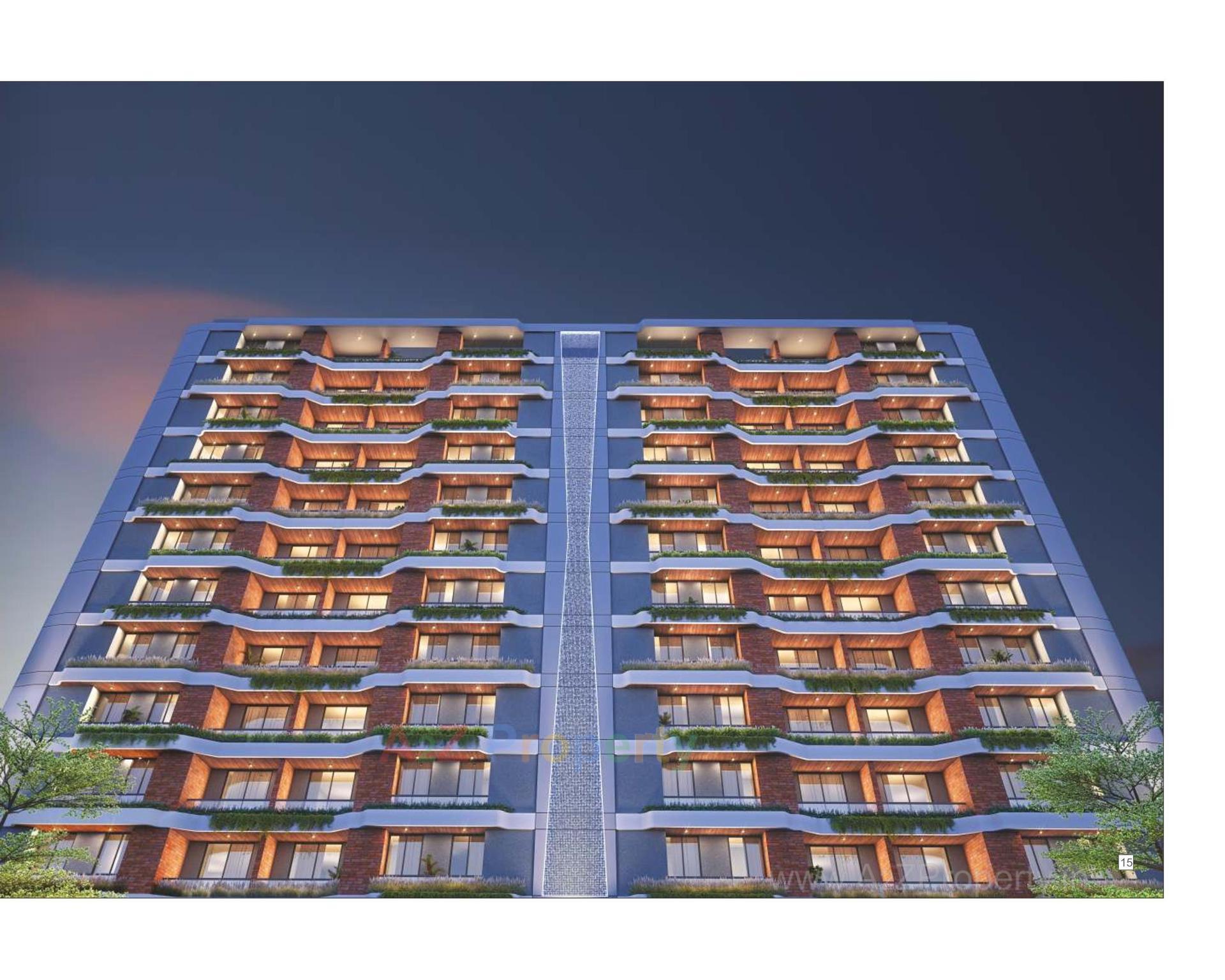 3D Elevation of real estate project Shree Siddheshwar Hridayam located at Bhayli, Vadodara, Gujarat