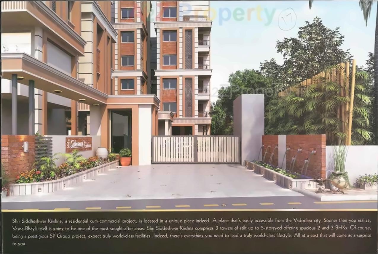3D Elevation of real estate project Shree Siddheshwar Krishna located at Bhayli, Vadodara, Gujarat